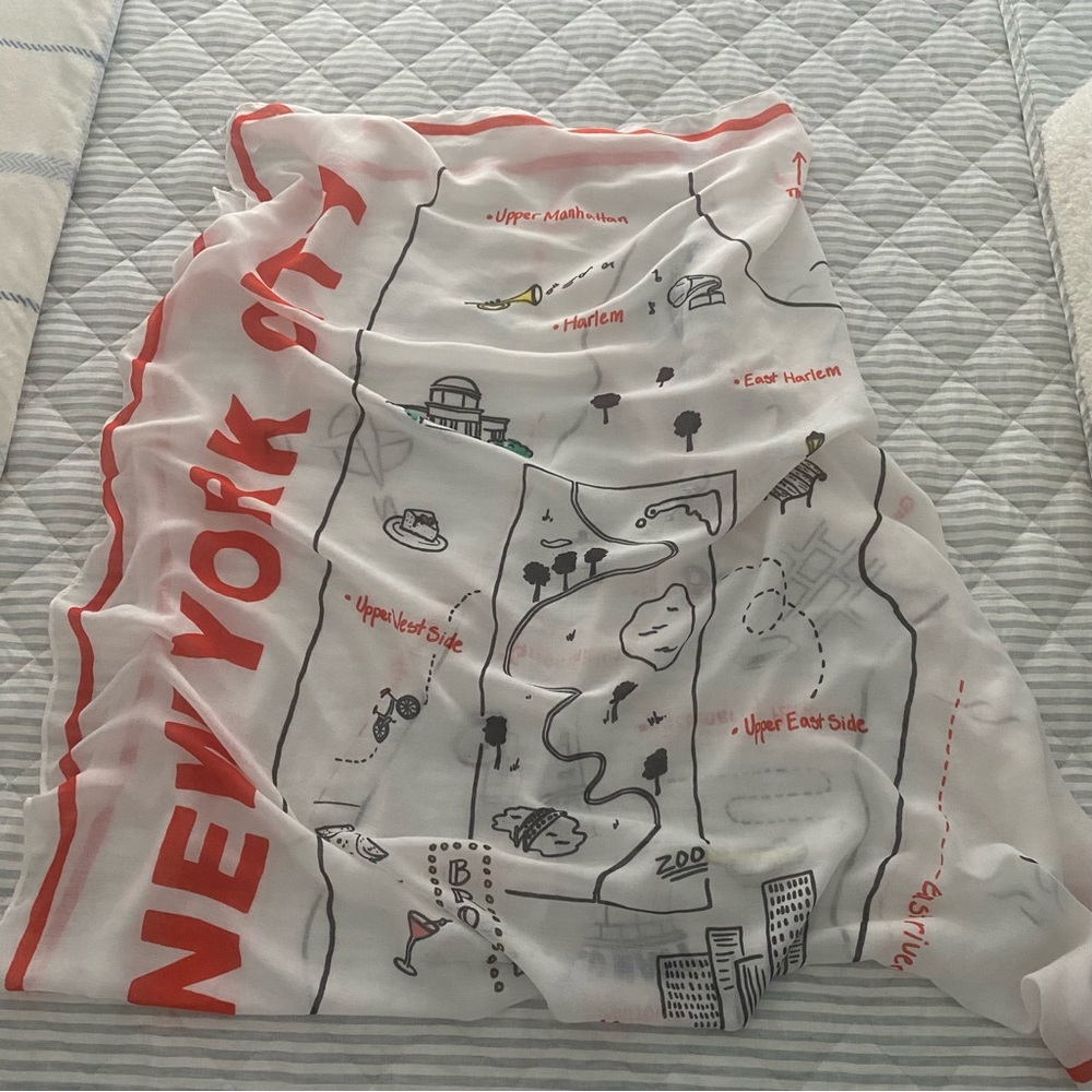 Old Navy New York City Map Scarf